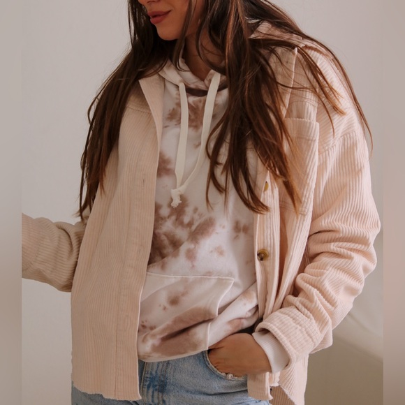 Aeropostale cream corduroy shacket - Picture 5 of 5